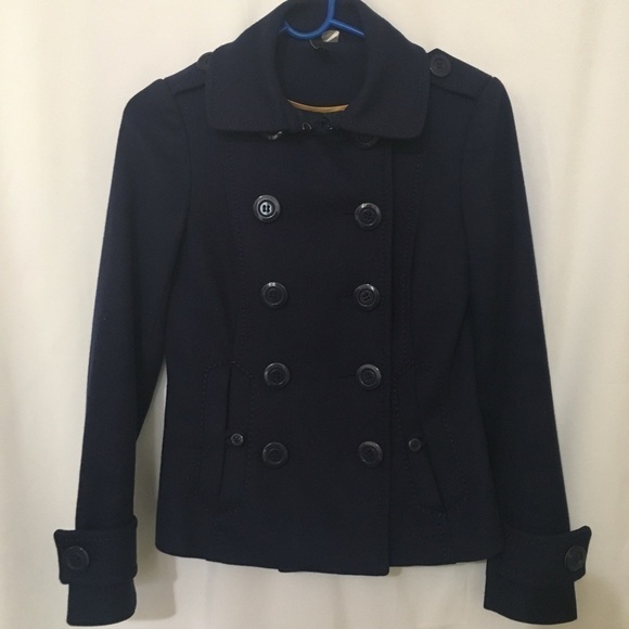 3/$28❤️Divided Navy blue button front short jacket size 4 - Picture 10 of 12
